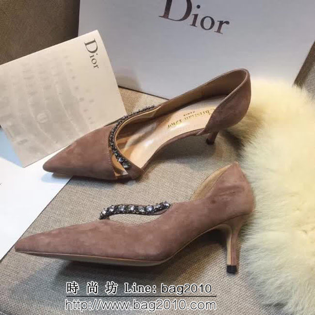 DIOR迪奧 2018秋季新款 磨砂皮幸運星 女單鞋 QZS2458
